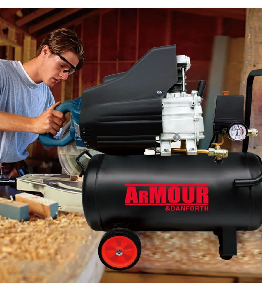Armour&Danforth Compressori|Compressore aria lubrificato 24l 2 hp - cod. tmx20807