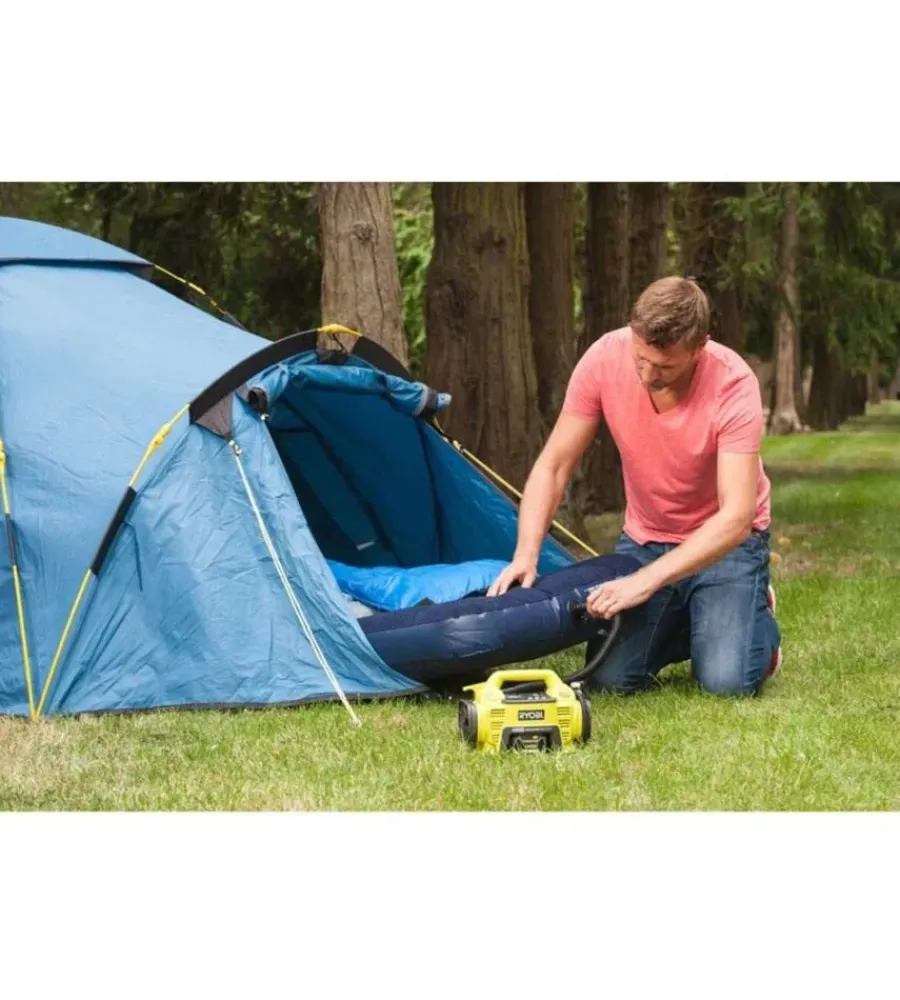 Compressori-Ryobi Compressore aria portatile a batteria "r18i-0" con accessori 18v solo corpo macchina
