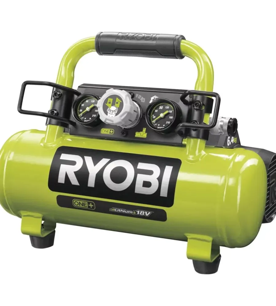 Ryobi Compressori|Compressore aria portatile a batteria "r18ac-0" 3,8l 18v solo corpo macchina