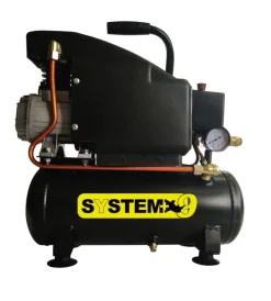 Compressori-System+ Compressore aria portatile lubrificato 6l 1,5hp - cod. sy012