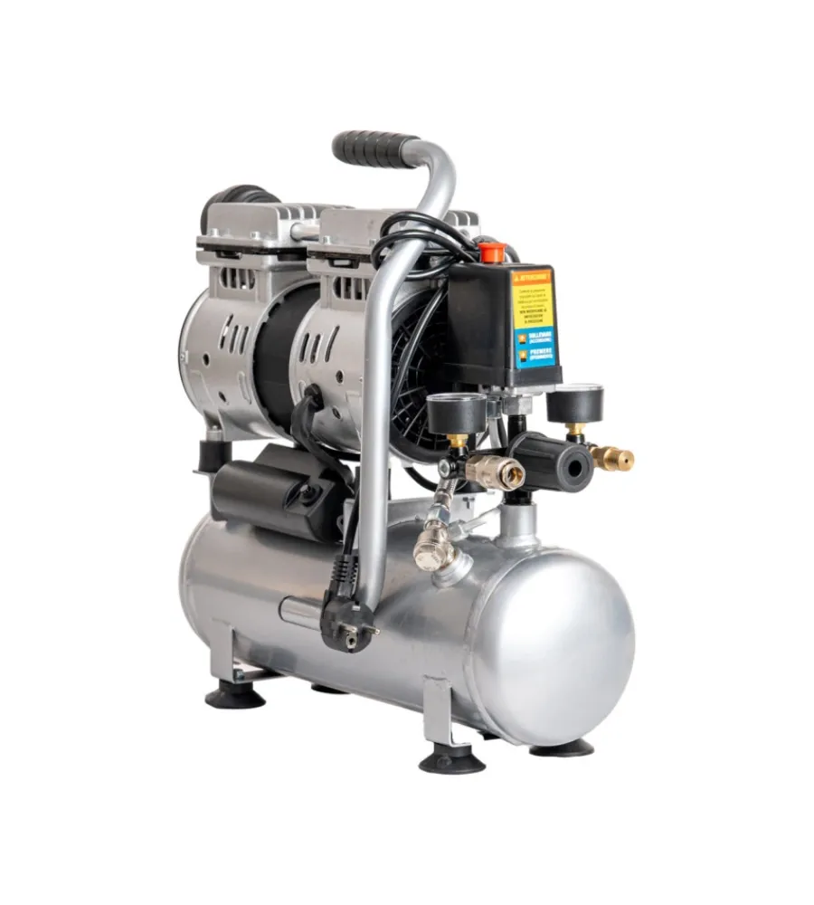 Hyundai Compressori|Compressore aria portatile silenziato 6l 1hp - cod. 65712
