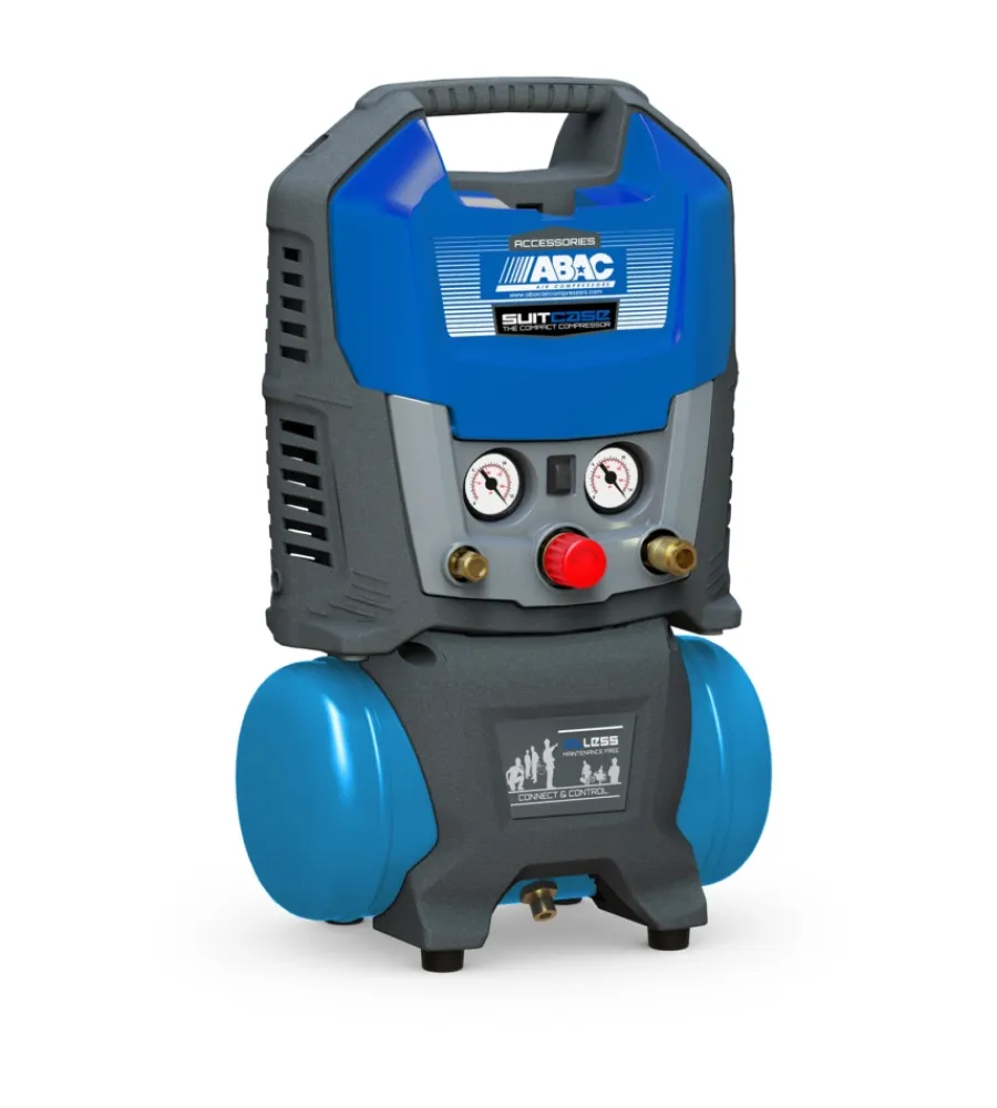 Abac Compressori|Compressore aria portatile silenziato "suitcase 6" 6l 1,5hp