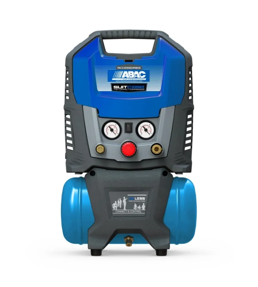 Abac Compressori|Compressore aria portatile silenziato "suitcase 6" 6l 1,5hp
