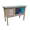 Gabbie Per Roditori-Habrita Conigliera da esterno in legno "cl 1007" 91,5x45x70 cm