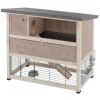 Gabbie Per Roditori-Ferplast Conigliera in legno "ranch 120" a due piani, 117x69x101 cm  -
