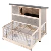 Gabbie Per Roditori-Ferplast Conigliera in legno "ranch 120 max", 117x69x107 cm  -