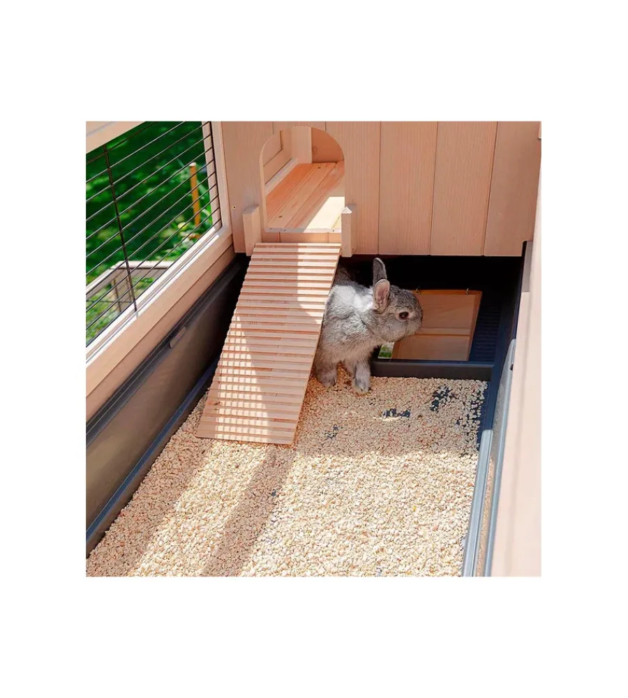 Gabbie Per Roditori-Ferplast Conigliera in legno "ranch 120 max", 117x69x107 cm -
