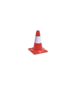 Outlet Cono segnaletico bianco e rosso - h.30 cm. Segnaletica