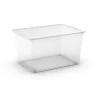 Keter Ordine E Sistemazione|Contenitore c-box xl trasparente con ruote