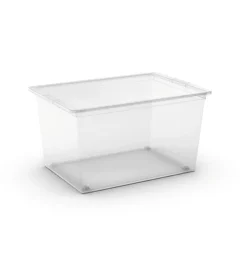 Keter Ordine E Sistemazione|Contenitore c-box xl trasparente con ruote