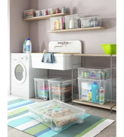 Keter Ordine E Sistemazione|Contenitore con coperchio trasparente 