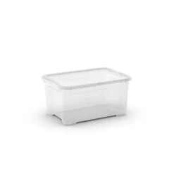 Ordine E Sistemazione-Keter Contenitore con coperchio trasparente "tbox xs"  in plastica 38,4x26,8x18,9 cm