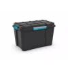 Ordine E Sistemazione|Contenitore keter "scuba box l" in polipropilene nero, 80 litri