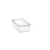 Ordine E Sistemazione|Contenitore multiuso con coperchio "light box s/2" trasparente 17,8x20,4x10 cm