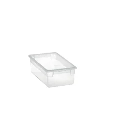 Ordine E Sistemazione|Contenitore multiuso con coperchio "light box s/2" trasparente 17,8x20,4x10 cm