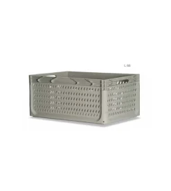 Discount Contenitore multiuso grigliato art plast - 60x40x32 cm Ordine E Sistemazione