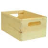 Contenitore multiuso in legno "wood box" marrone chiaro 30x20x14 cm Complementi In Legno