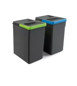 Discount Contenitori cassetti 266, 2x7 plastica grigio antr Raccolta Differenziata