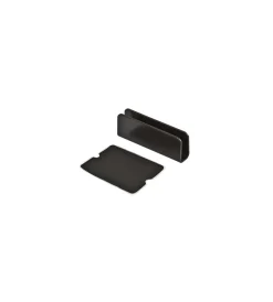 Ferramenta Per Mobili E Infissi|Contropiastre per ante in vetro - verniciato nero - 2 pz. - verniciato nero - 2 pz.
