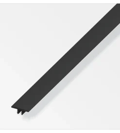 Alfer aluminium Ferramenta Per Mobili E Infissi|Copertura coaxis alluminio pvc nero - 1 metro.