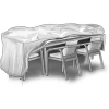 Attrezzatura Giardinaggio-Verdemax Copertura per mobili da giardino "special" in poliestere, 110x240x80 cm