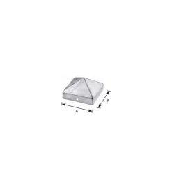 Ferramenta Per Esterno|Copertura per pali a piramide 70 x 70 mm.