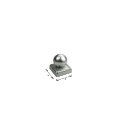 Ferramenta Per Esterno|Copertura per pali a sfera 70 x 70 mm.
