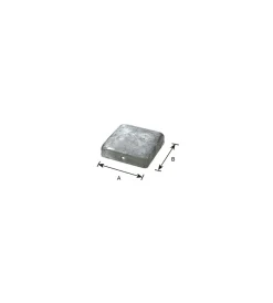 Online Copertura per pali quadrata 70 x 70 mm. Ferramenta Per Esterno