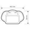 Nordrive Portaggio|Coppia barre portatutto in alluminio rail pro - xl - 140 cm  n15037