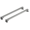 Clearance Coppia barre portatutto in alluminio silenzio in-rail - m - 120 cm  n15105 Portaggio
