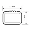 Portaggio-Nordrive Coppia barre portatutto in acciaio sezione quadra - xl - 140 cm  n15022