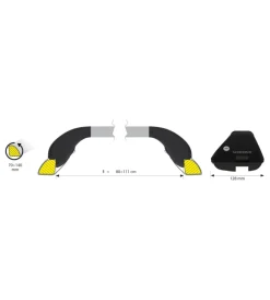 Nordrive Portaggio|Coppia barre portatutto in alluminio yuro - s - 108 cm  n15044