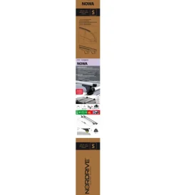 Coppia barre portatutto in alluminio nowa - s - 108 cm  n15064 Portaggio