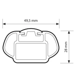 Coppia barre portatutto in alluminio alumia - m - 120 cm  n15025 Portaggio