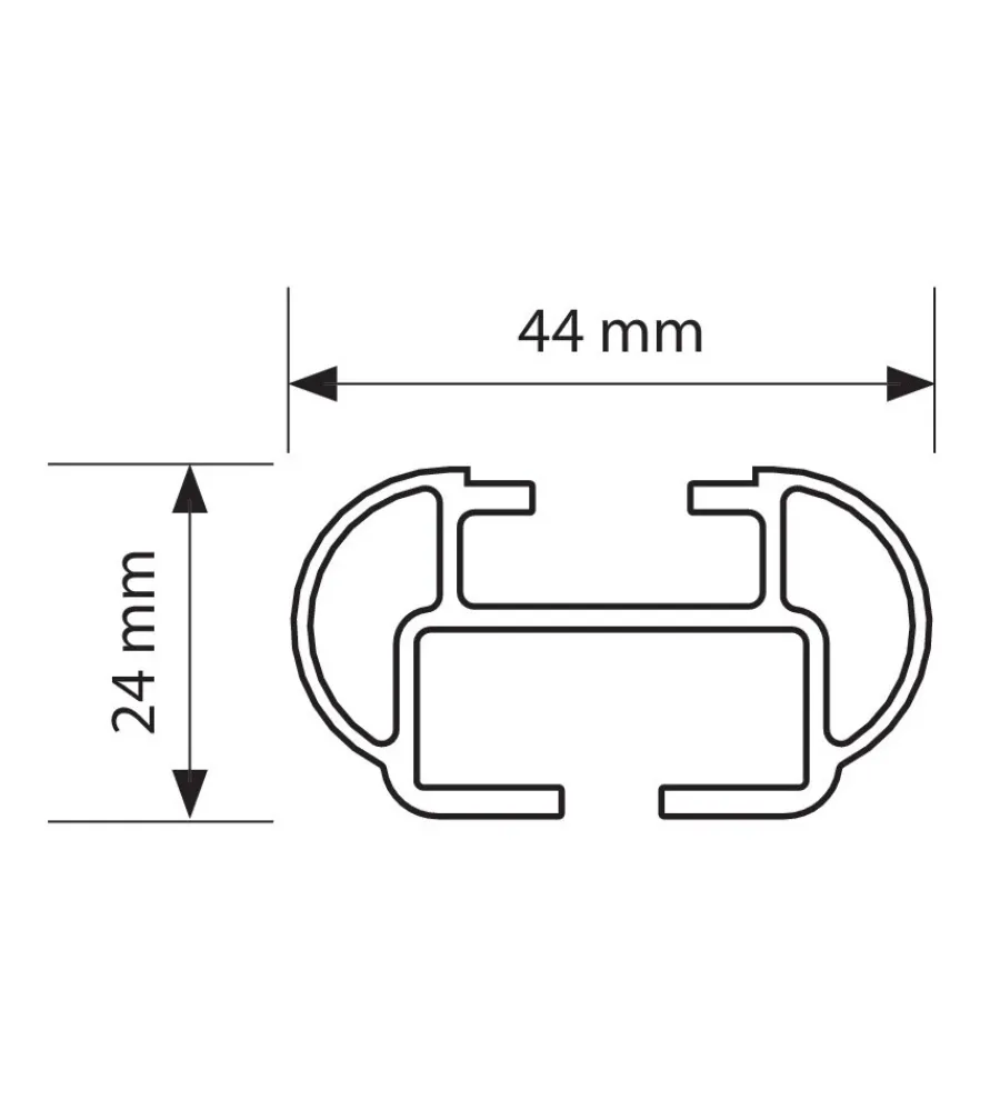 Portaggio-Nordrive Coppia barre portatutto kuma in alluminio - xl - 137 cm n15006
