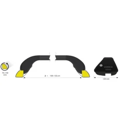 Best Coppia barre portatutto snap-fit steel telescopiche in acciaio - mis. 2 - 100÷136 cm  n15012 Portaggio