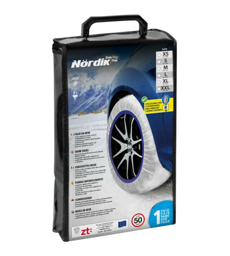 Lampa Catene E Calze Da Neve|Coppia di calze da neve per auto nordik "gran-pree gp-xs" - 17149