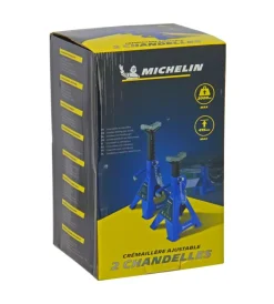 Garage E Manutenzione-Michelin Coppia di cavalletti treppiedi a cremagliera , 2 tonnellate