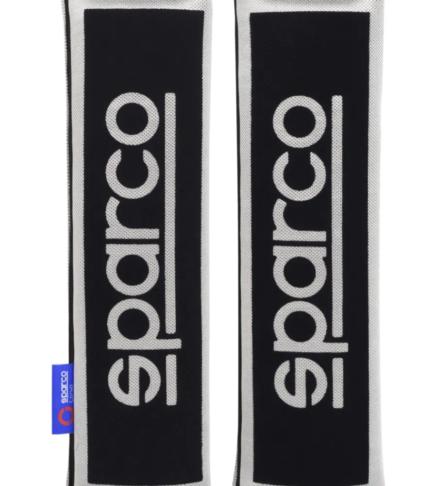 Sparco Auto Interno|Coppia di cuscinetti passacintura universali per auto "opc12120001" neri