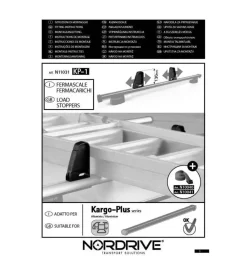 Portaggio-Nordrive Coppia fermacarico kp 1 per barre kargo plus  n11031
