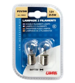 Online Coppia de 2 filamenti 21/5w bay15d  58062 Elettrico