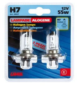 Coppia de h7 12v 55w twin d/blister  58057 Elettrico