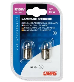 Elettrico-Lampa Coppia de sfera 12v 10w ba15s 58071