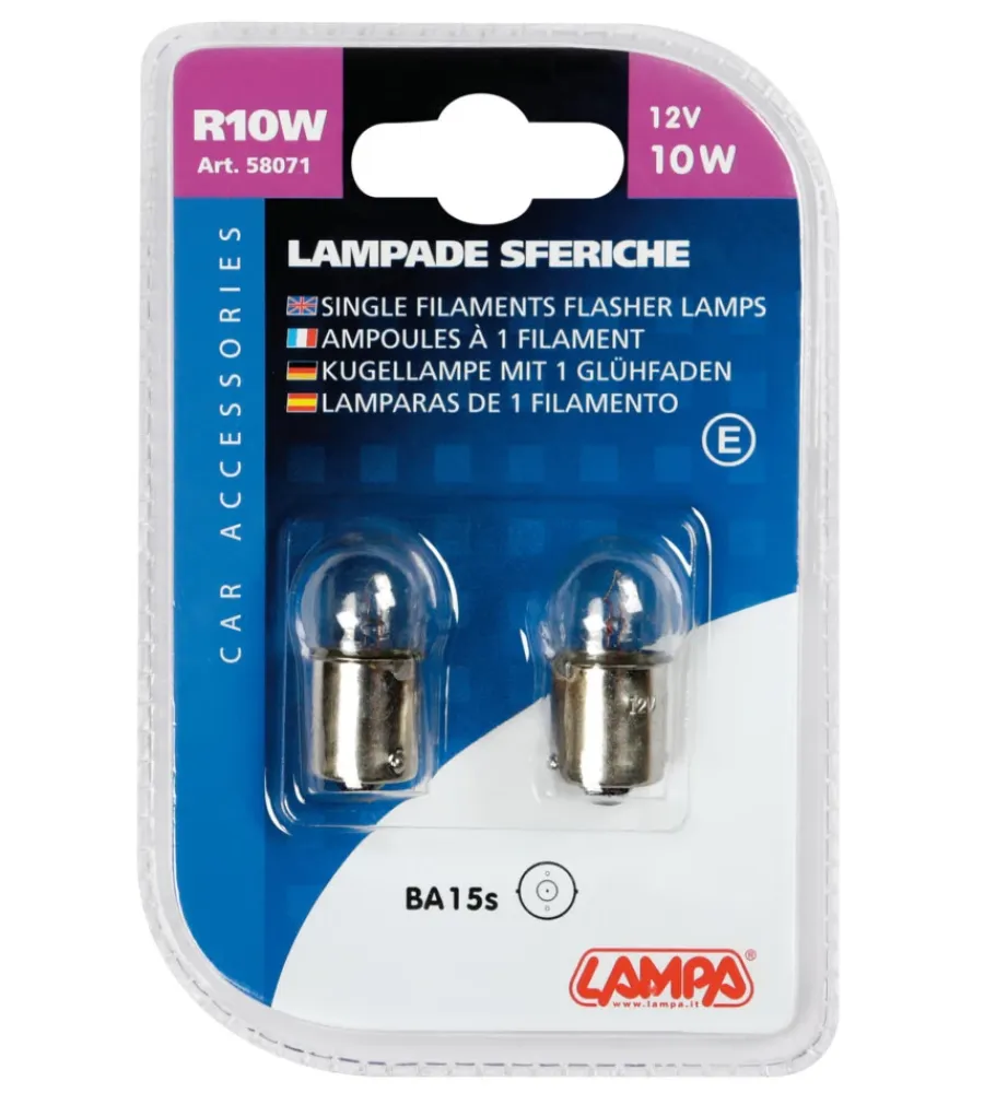 Elettrico-Lampa Coppia de sfera 12v 10w ba15s 58071