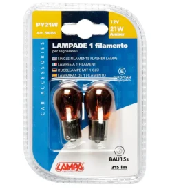 Elettrico-Lampa Coppia de 12v 15s 21w arancio  58065