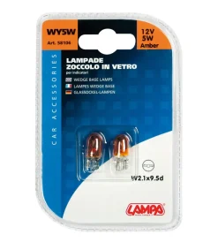 Lampa Elettrico|Coppia de 12v w2 1x9 5d 5w aran 58106