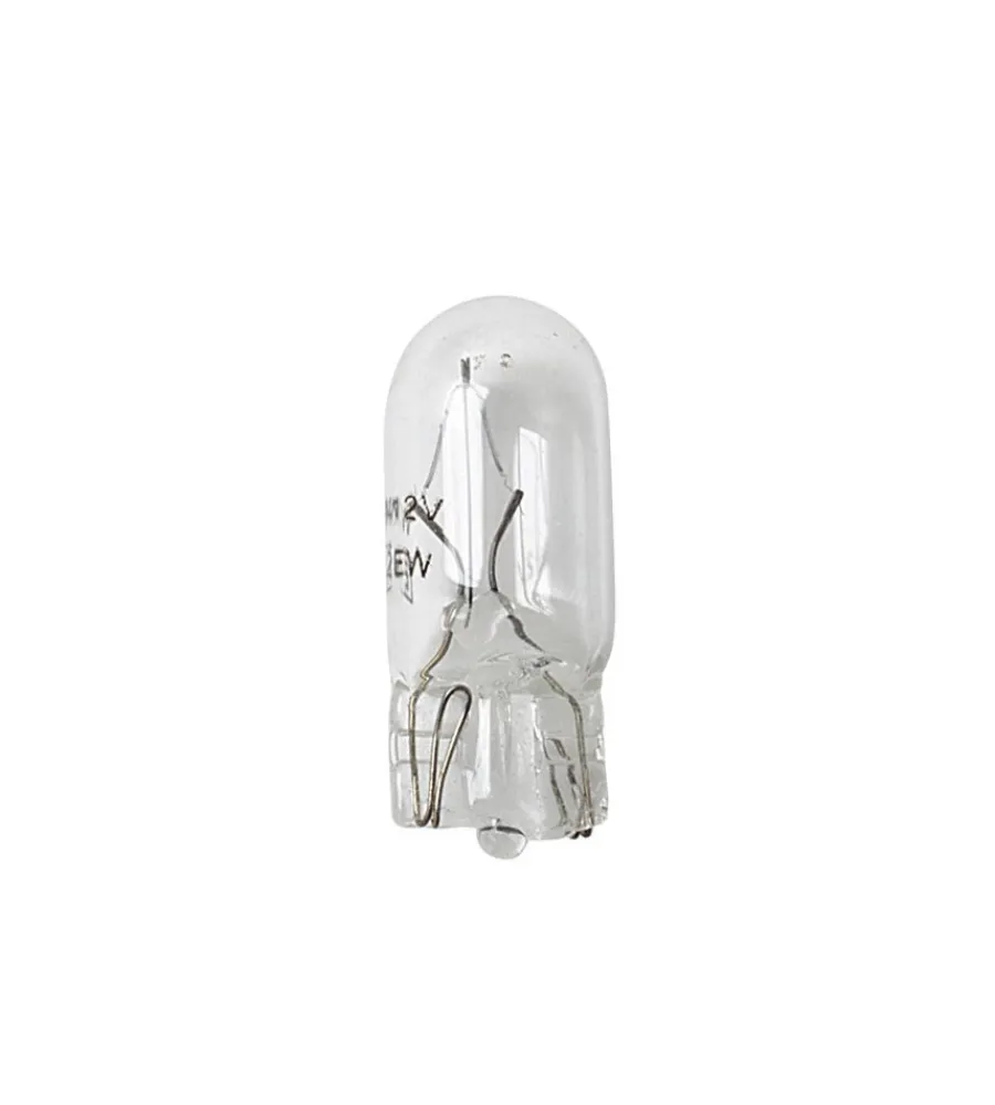 Elettrico-Lampa Coppia de zoccolo vetro 5w t10 58105