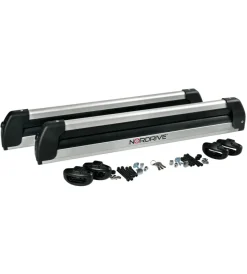 Portaggio-Nordrive Coppia portasci "pro-slider evo aluminium ps-60" argento - n40000