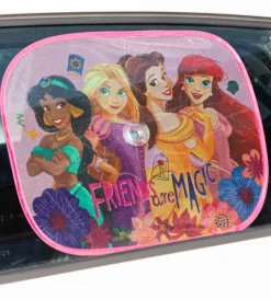 Auto Interno- Coppia tendine auto laterali "disney princess" 44x35 cm