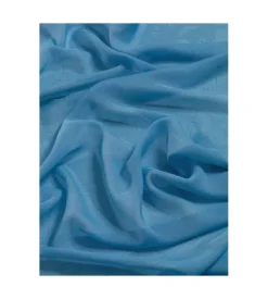 Tessile D'Arredo- Coppia tendine boucle soft blu 70x150